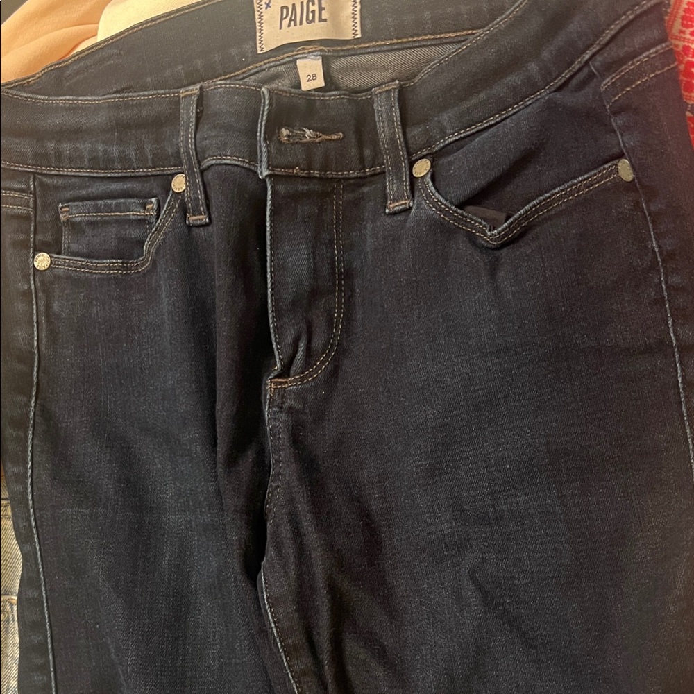 PAIGE women’s  Deep Indigo Skinny Jeans